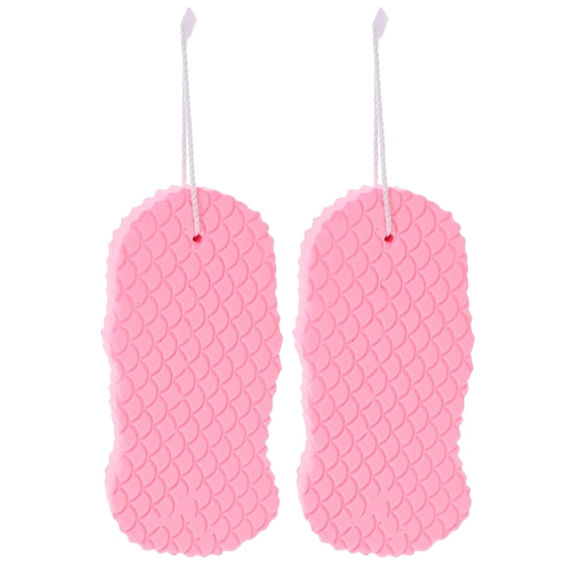 2pcs Convenient Sponges Back Scrubbers Supple Bathing Rubbing PVA Sponges for Baby