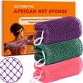 thumbnail image 1 of Esponja de baño HAITOO, red africana exfoliante, 3 piezas, 1 of 9