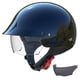 thumbnail image 1 of Medio casco de moto GLX M14 Cruiser con visera tintada negra, 1 of 7