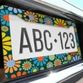 thumbnail image 6 of 1 Pcs Retro style Flower Pattern License Plate Frame,License Plate Cover for Car Decorative Parts,Aluminum License Plate Bracket Holder Rust-Proof for US Standard Car, 6 of 8
