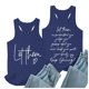 thumbnail image 3 of Camiseta sin mangas versátil e informal con estampado de letras para mujer - Camiseta de cuello redondo para el verano, ideal para combinar con pantalones cortos o vaqueros, 3 of 5