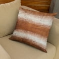 thumbnail image 5 of Plutus Orange Brown Furever Animal Faux Fur Luxury Throw Pillow - Double sided 20" x 30" Queen, 5 of 5