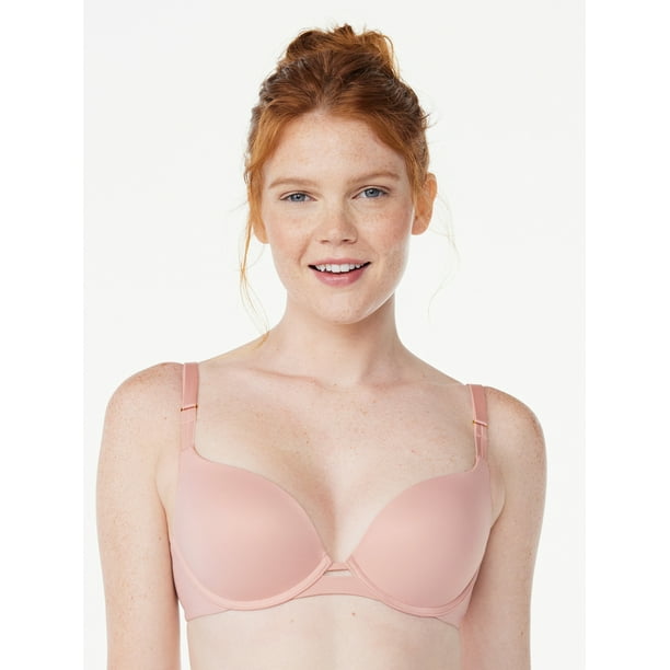 Joyspun Women's Smooth Push Up Bra, Sizes 34A to 40D