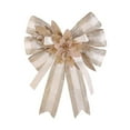 thumbnail image 2 of Dserhfy Christmas Tree Pendant Bow Large Champagne Christmas Wreath Bow Stunning Gift Bow Knot Wedding Mother Day Decoration, 2 of 8