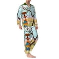 thumbnail image 2 of Disketp African Women Mens Pajama Set, Soft Warm Long Sleeve Sleepwear, Cozy Button-Down Pjs for Men-X-Large, 2 of 7