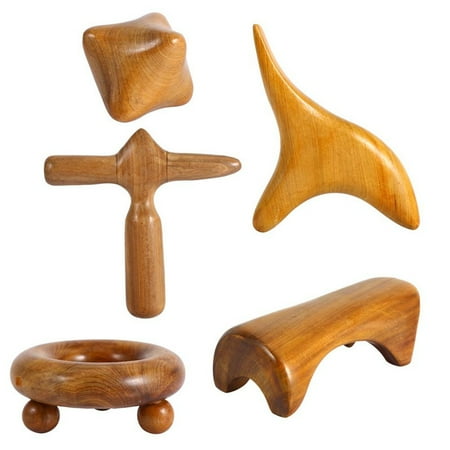 Wooden Body Roller Reflexology Traditional Thai Massager 5 Styles Wooden Stick Tool Vietnam Fragrant Wood Body Foot Reflexology Acupuncture Thai Massager Roller Therapy ()