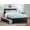 Espresso, variant on Madison Platform Bed with Flat Panel Foot Board and Twin Size Urban Trundle Bed in Multiple Colors and Sizes