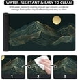 thumbnail image 2 of XXL Large Mouse Pad, Green Big Mousepad with Stitched Edges& Stable Rubber Base, Keyboard Mat Desk Pad for Work, Game, Office, Home (A-Mountain Cyan, Extended), 2 of 6
