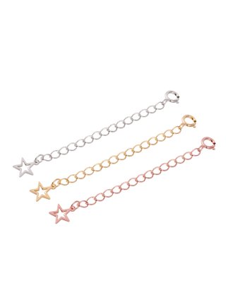 B.BéNI Jewelry Necklace Extender In Silver, Gold & Rose - Lobster