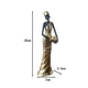 thumbnail image 4 of Reloj de pared,Reloj de pared con bailarina,reloj decorativo colgante.,Figura de mujer africana,Estatua de dama tribal africana hecha a mano en una cafetería.,Figura de mujer hecha a mano con, 4 of 8