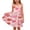 Pink H, variant on IFNWSV Girls Summer Dresseses Sleeveless Spaghetti Strap Flower Print Pockets Tiered Casual A-Line Sundress Multicolor 9-10 Years