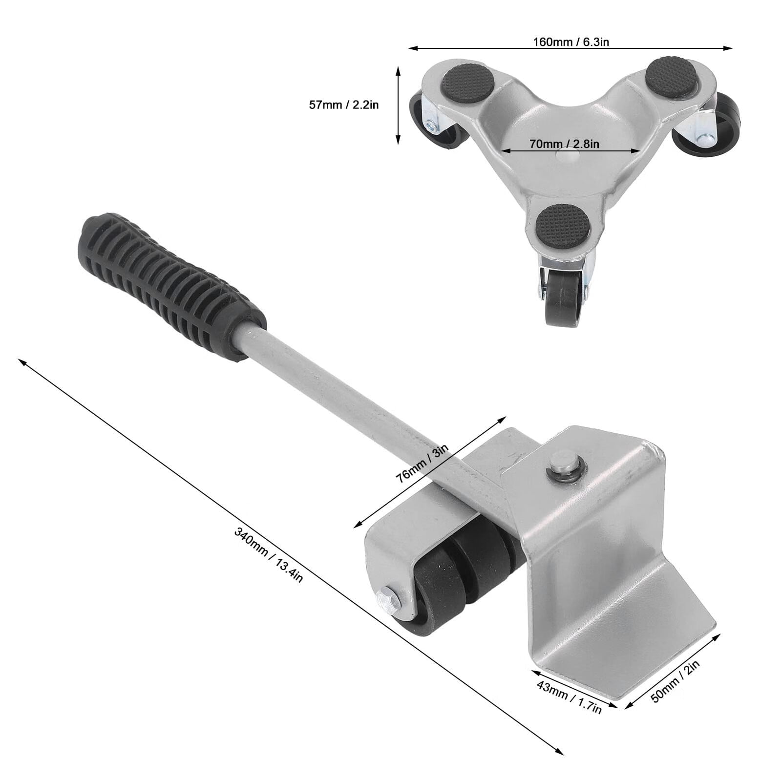 Furniture Moving Tool - Heavy Furniture Sliders - Easy Mover Tool Set for Office & Home Furniture - Heavy Lifter Moving Kit - Appliance Moving System Kit - Easy Moving Appliance Rollers