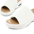 thumbnail image 6 of Pennysue Women's Knit Platform Sandals White Slide Sandals With Air Cushion 10M, 6 of 6