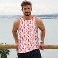 thumbnail image 6 of KLL gnomes and hearts Print Men's Muscle Gym Workout Stringer Tank Tops Bodybuilding Fitness T-Shirts Tank Tops Men-X-Large, 6 of 7