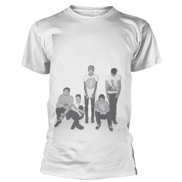 Bring Me The Horizon - Camiseta Foto de Grupo de Algodón para Adultos Unisex (Blanco)