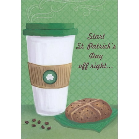 Funny St Patricks Day Card - Designer Greetings Steaming Coffee St. Patrick's Day Card