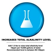 Puri Tech 50lb Powder Total Alkalinity Increaser Sodium Bicarbonate for Swimming Pools