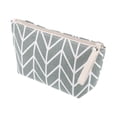 thumbnail image 1 of 1 Pc Bolsa Cosmética Pequeña y Duradera para Mujeres para Viajes, Vacaciones, Baño y Gimnasio, Lona Gris, 1 of 3