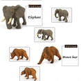 thumbnail image 3 of Juguetes de juegos de animales de zoológico para niños pequeños, figuras de animales de plástico de 12 piezas, juego de juguetes realistas para niños oso de fresa  Electrónica, 3 of 5