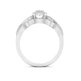 thumbnail image 3 of Imperial 3/8Ct TDW Diamond 10k White Gold Twist Shank Halo Bridal Set (H-I, I2), 3 of 4