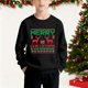 thumbnail image 1 of Sudadera sin capucha para niños, con estampado navideño, cuello redondo, manga larga, forro polar, para niños de talla mediana a grande, blusa de poliéster para niños., 1 of 6