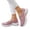 Pink, variant on Willtoo Women's Slip On Sneakers Casual Wide Toe Workout Tennis Walking Shoes with Arch Support Comfortable Orthopedic Footwear