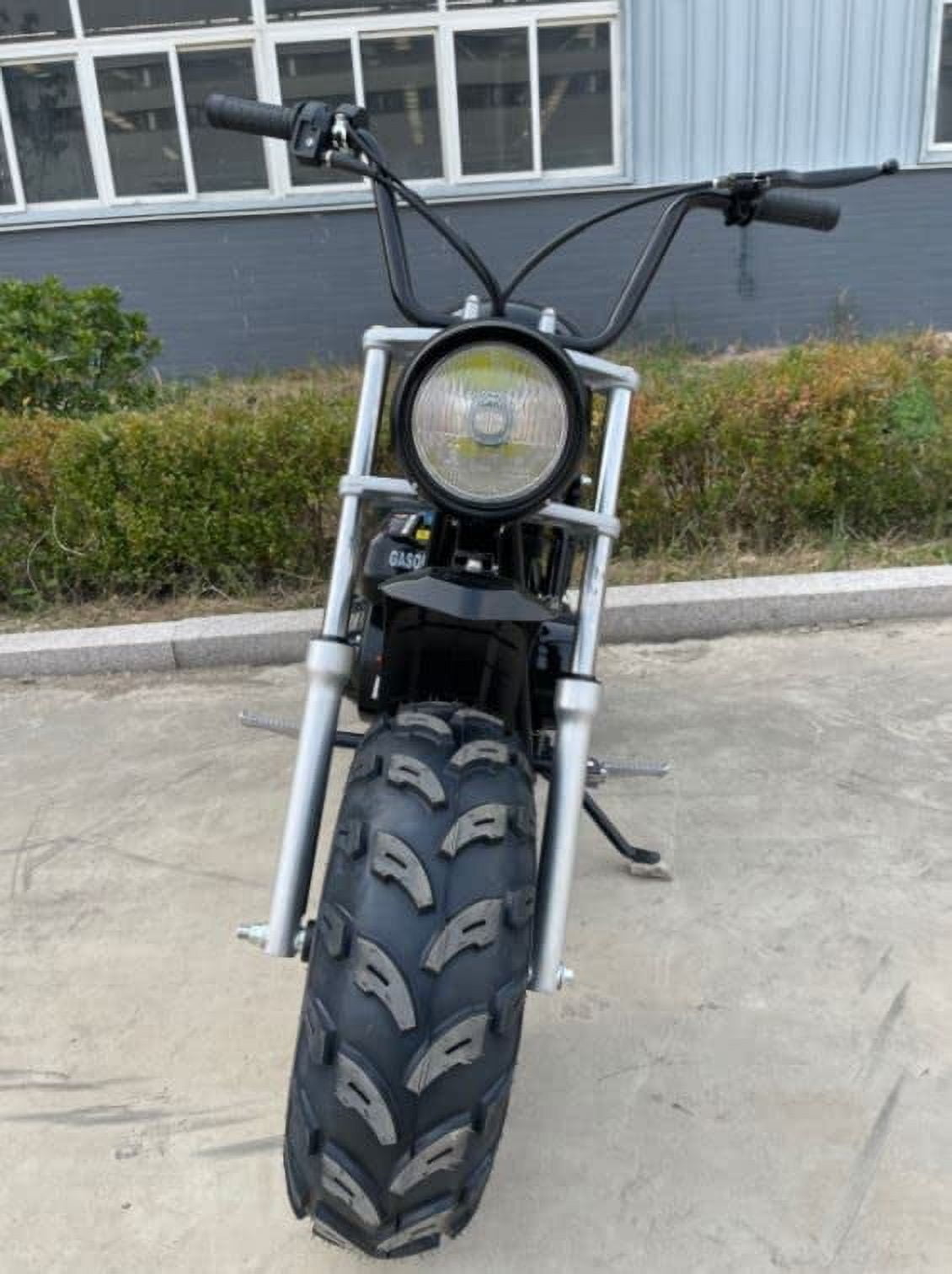 Vitacci MudStar 200 OffRoad Super Bike Motorcycle 200cc Trail Bike for Youth and Adults Pull Start Engine Wide Tires Powersport ( Color : Black )