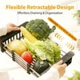 thumbnail image 3 of Extend Kitchen Sink Drain Basket, 2026 New Stainless Steel Retractable Sink Rack, Over Sinks Dish Rack, Portable Multi-Functional Design for Vegetables, Fruits and Dishes, 3 of 7