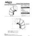 thumbnail image 2 of Deflecto Aluminum Dryer Vent Elbow, Fully Adjustable, 4", Silver (DE904), 2 of 2