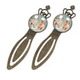 thumbnail image 2 of Alpaca Vintage Copper Crown-Shaped Bookmarks: Stylish Stainless Steel Book Accessories and Book Marks for Readers and Book Lovers - Set of 2, 2 of 5