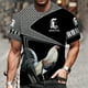 thumbnail image 4 of Ropa Masculina Cool King Rooster Hunting Camiseta Para Hombres 2022 Verano 3D Print Animal Cock Hip Hop Streetwear Casual O-neck Tops Teespangjing, 4 of 4