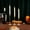 Rose Gold636, variant on MORESEC Home Originality Candelabra Wrought Iron Electroplated Candlestick 3 Piece Set Metal Decorative for Dining Wedding