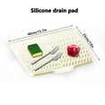 thumbnail image 5 of 1pc New Extra Large Silicone Dish Drying Mat with Drainage - Non-Slip Heat Resistant, Suitable for Tableware, Glassware and Cookware Countertop Protector - Waterproof Kitchen Sink Tray, 5 of 9