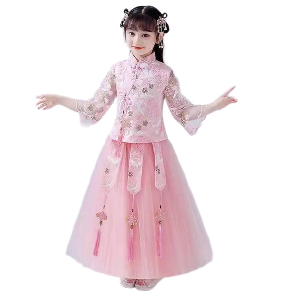 Elegant Chinese Traditional Dress for Girls Cheongsam Qipao Gown for Oriental Party Attire Sophisticated Attire for Themed Events and Performances