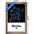 thumbnail image 3 of MLB Miami Marlins - Logo 22 Wall Poster, 14.725" x 22.375" Framed, 3 of 5
