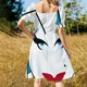 thumbnail image 5 of Vestido de manga corta con estampado pop art divino, vestido de noche para mujer, vestidos de fiesta para mujer, 5 of 7