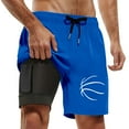 thumbnail image 4 of Letdown Men Basketball Swim Trunks with Compression 9 Inches Breathable Liner Elastic Bottom Pockets for Board Beach Gym Running, 4 of 4