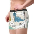 thumbnail image 3 of Kdxio Men's Boxer Briefs with Cute Dinosaurs Print - Comfortable and Breathable Underwear for Everyday Wear, 3 of 7