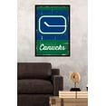thumbnail image 2 of NHL Vancouver Canucks - Retro Logo 13 Wall Poster, 22.375" x 34", Framed, 2 of 2