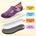 thumbnail image 2 of Barerun Women's Wide Diabetic Slippers Adjustable for Swollen Feet Indoor Outdoor House Shoes, 2 of 6