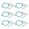 thumbnail image 4 of Pulsera de ojos azules elegante tejida a mano con ojos bohemios, pulsera de perlas para mamá, papá, amigas, 4 of 5