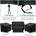 thumbnail image 4 of Outdoor Furniture Covers 4-Piece Set - Heavy Duty Waterproof Patio Sofa Covers for Sectional Sets, All-Weather Protected Table Cover, Black, 4 of 7