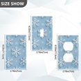 thumbnail image 7 of Yayeee Toggle Light Switch Wall Plate 1-Gang 4.5"x2.7" Home Decorative Outlet Cover, Blue Snowflake, 7 of 7
