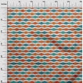thumbnail image 3 of oneOone Silk Tabby Orange Fabric Asian Block Craft Projects Decor Fabric Printed By The Yard 42 Inch Wide, 3 of 4