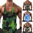 thumbnail image 2 of CENL Men Gym Tank Top Vest Sleeveless Bodybuilding Fit Muscle Tee T-shirt Camouflage, 2 of 9