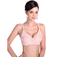 thumbnail image 4 of BIMEI Mastectomy Bra with Pockets for Breast Prosthesis Women's Full Coverage Wirefree Everyday Bra plus size 8102,Pink,46A, 4 of 8