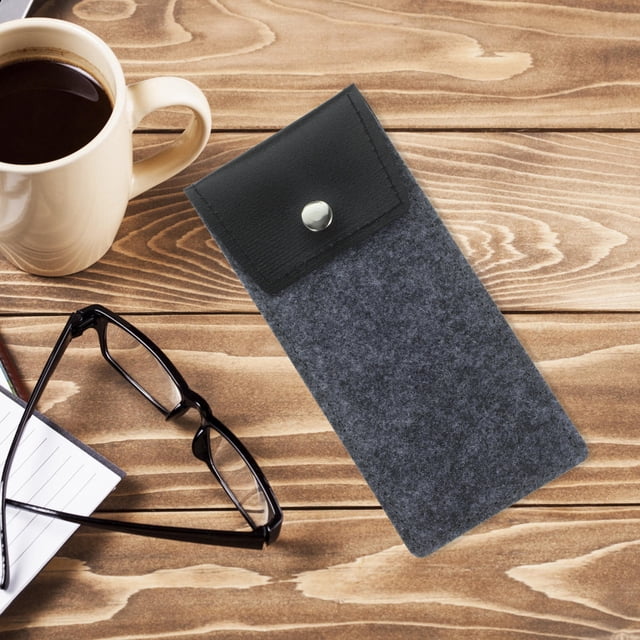 unbranded 3Ud Estuche Para Gafas De Sol Y Lectura En Fieltro Oscuro Seguro Y Práctico Para Transporte