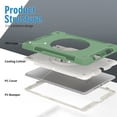 thumbnail image 4 of Case for iPad 10.2 Inch 7th / 8th / 9th Gen (2021/2020/2019) Protective, Dual Layer Full Body Tough Rugged Case with 360° Rotatable Kickstand, Hand/Shoulder Strap, 4 of 7