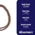 thumbnail image 4 of The Bead Chest Antiqued Copper Interlocking Crisp Beads (4mm), 4 of 4