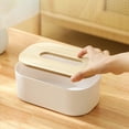thumbnail image 5 of Staron Tissue Box Cover, Rectangle Facial Tissue Box Cover Holder Storage for Bathroom Toilet Bedroom Living Room Table Desk Office, 5 of 6